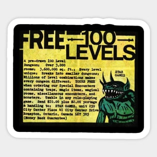 Free 100 Levels Sticker